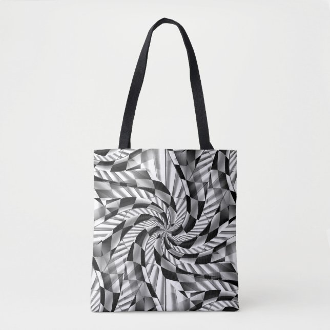 Bolsa Tote Navegação de Prata... (Frente)