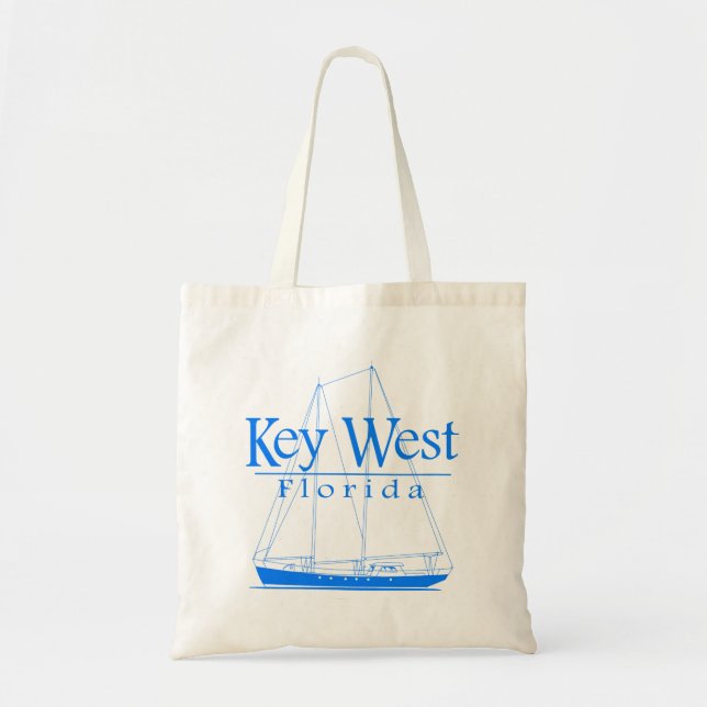 Bolsa Tote Navigação azul de Key West (Frente)