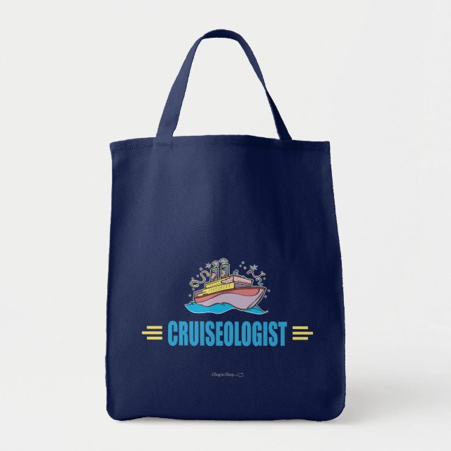 Bolsa Tote Navio de cruzeiro engraçado (Frente)