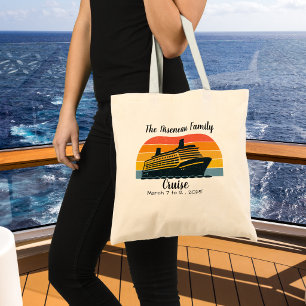 Bolsa Tote Navio de Cruzeiro Fofo Laranja & Amarelo PERSONALI