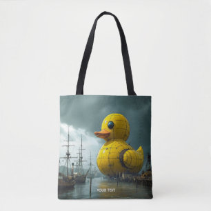 Bolsa Tote Navio de Guerra do Pato Fantasy