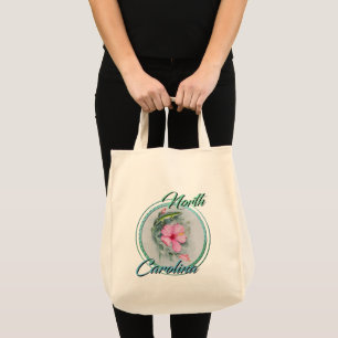 Bolsa Tote NC Anole e Hibiscus