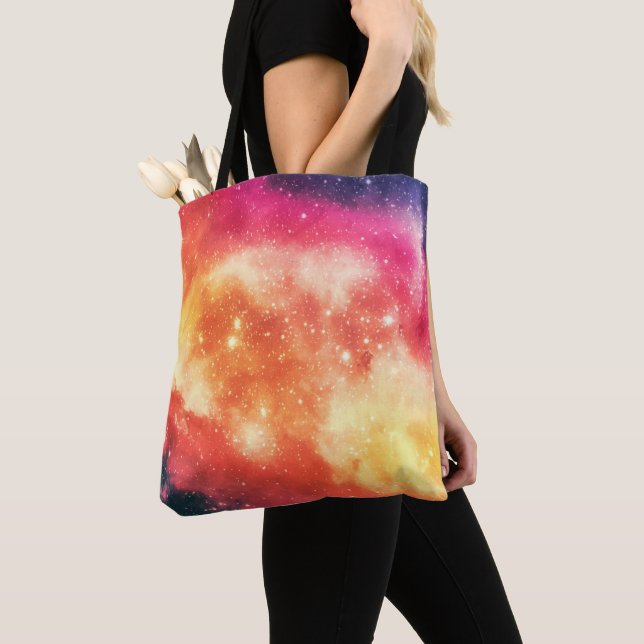 Bolsa Tote Nebulosa Cósmica Radiante (Close Up)