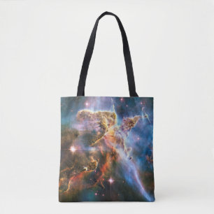 Bolsa Tote Nebulosa da galáxia espacial. Estrelas do univers