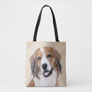 Bolsa Tote Nederlandse Kooikerhondje - Pintura de Cachorro