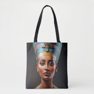Bolsa Tote Nefertiti Portrait Arte Original