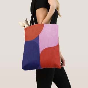 Bolsa Tote "Negociação de Cores" Arte Abstrato Colorida