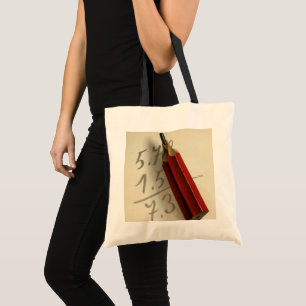 Bolsa Tote Negócio do vintage, equação da matemática com
