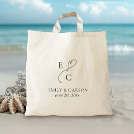 Bolsa Tote Negra Elegante Simples e Minimalista do Casamento