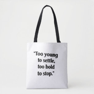 Bolsa Tote Negrito o suficiente para continuar
