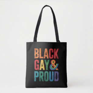 Bolsa Tote Negros Gays e Orgulhosos LGBTQ Negros Queer