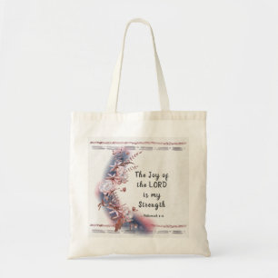 Bolsa Tote Nehemiah 8:10 A alegria do Senhor é minha força