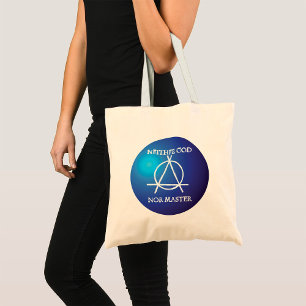 Bolsa Tote Nem Deus nem o símbolo da Anarquia Mestre