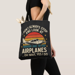 Bolsa Tote Nem Sempre Eu Paro E Olho Os Aviões
