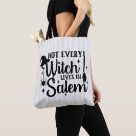 Bolsa Tote Nem todas as bruxas vivem em Salem Halloween