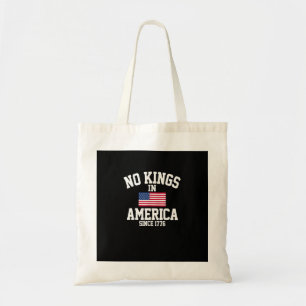 Bolsa Tote Nenhum Rei na América Bandeira dos EUA Estilo Retr