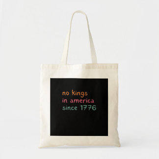Bolsa Tote Nenhum Rei na América desde 1776 Liberdade Anti Co