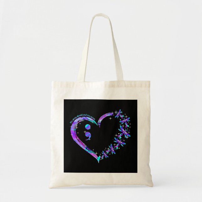 Bolsa Tote Nenhuma história deve acabar cedo demais (Frente)