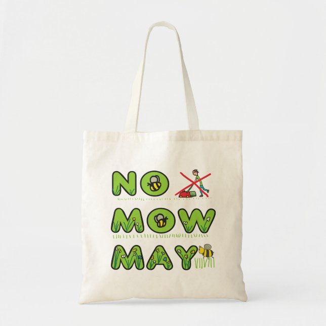 Bolsa Tote Nenhuma Mow May (Frente)