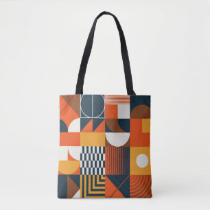 Bolsa Tote Neo geo: composição do abstrato de vintage