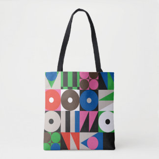 Bolsa Tote Neo Modernismo - padrão trabalho de arte feito com