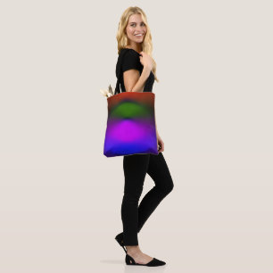 Bolsa Tote Neon Blue, Purple, Green, Orange All-Over-Impressã