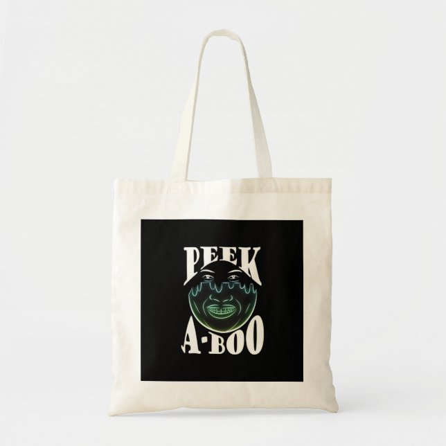Bolsa Tote Neon Colour Trabalho de arte - Peekabo (Frente)