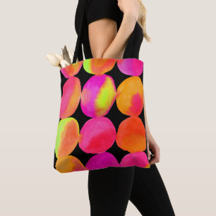 Bolsa Tote Néon de aquarela spots pop art