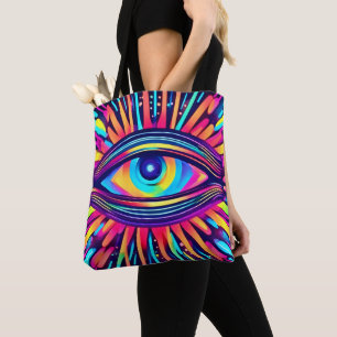 Bolsa Tote Neon Eye do Cosmos