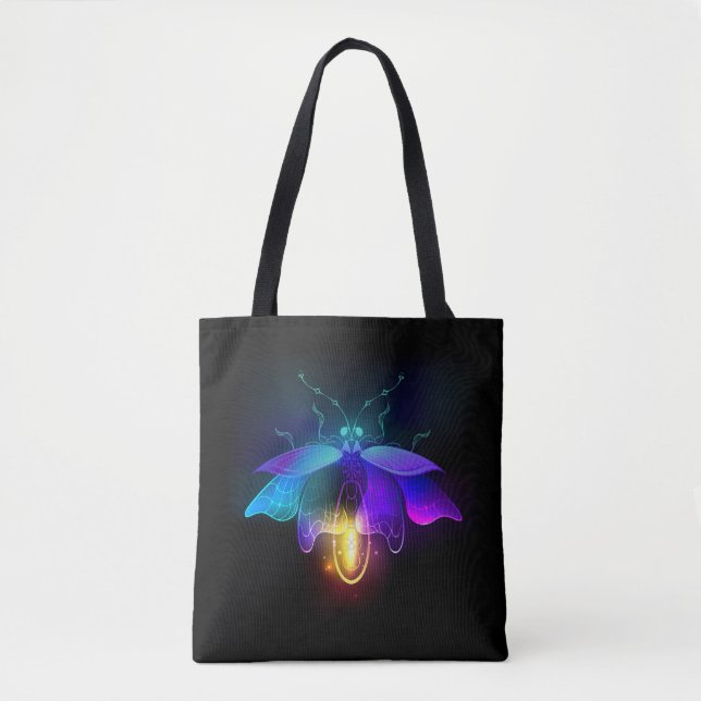 Bolsa Tote Neon Firefly a preto (Frente)