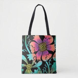 Bolsa Tote Neon Flowers