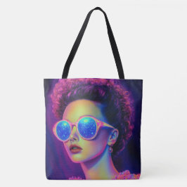Bolsa Tote Neon Galaxy Glamor