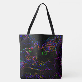 Bolsa Tote Neon Glow Cat