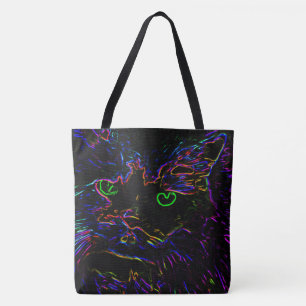 Bolsa Tote Neon Glow Cat