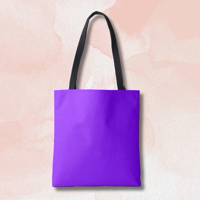 Bolsa Tote Neon Indigo Solid Color | Clássico (Criador carregado)