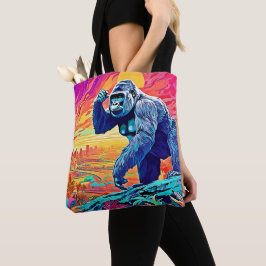 Bolsa Tote Neon Jungle Gorilla Urban Fantasy