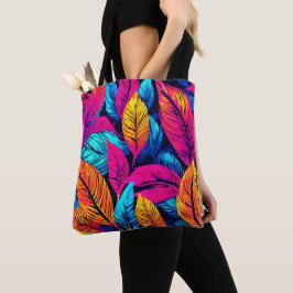 Bolsa Tote Neon Leaf Symphony