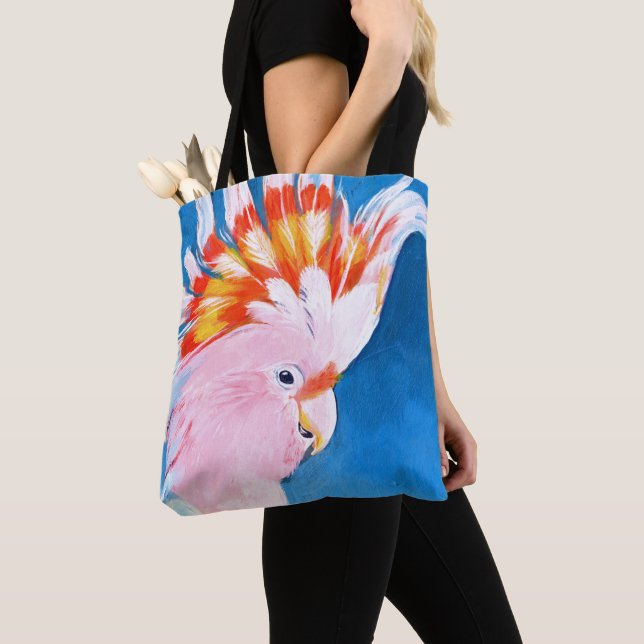 Bolsa Tote Neon Mohawk - Cockatoo Rosa (Close Up)
