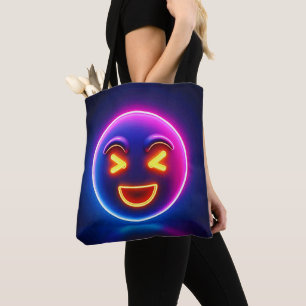 Bolsa Tote Neon Rindo Emoji Joy