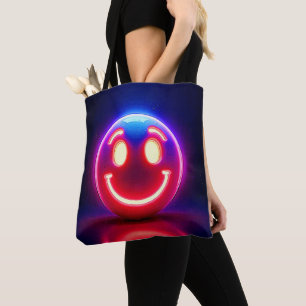 Bolsa Tote Neon Smile: Feliz Brilho