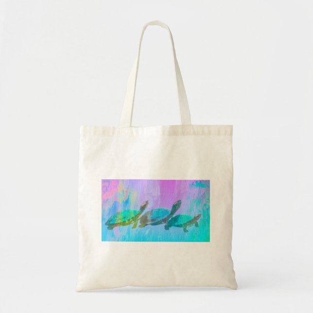 Bolsa Tote Neon Turtles (Frente)