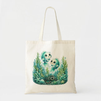 Bolsa Tote Neos Kawaii Zodíaco Peixes