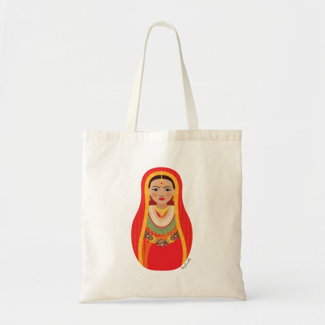 Bolsa Tote Nepali Bride Matryoshka Bag (Frente)