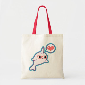 Bolsa Tote Nerd bonito Narwhal