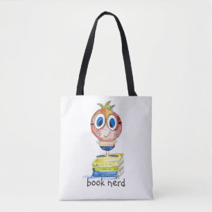 Bolsa Tote Nerd de Livro Branco