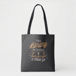 Bolsa Tote Nerd de Livros - A Biblioteca Está Chamando