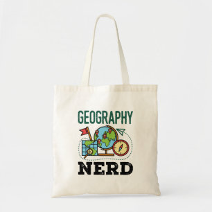 Bolsa Tote Nerd geográfico
