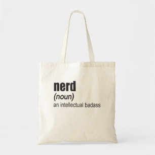 Bolsa Tote Nerd (Noun) Um Badass Intelectual