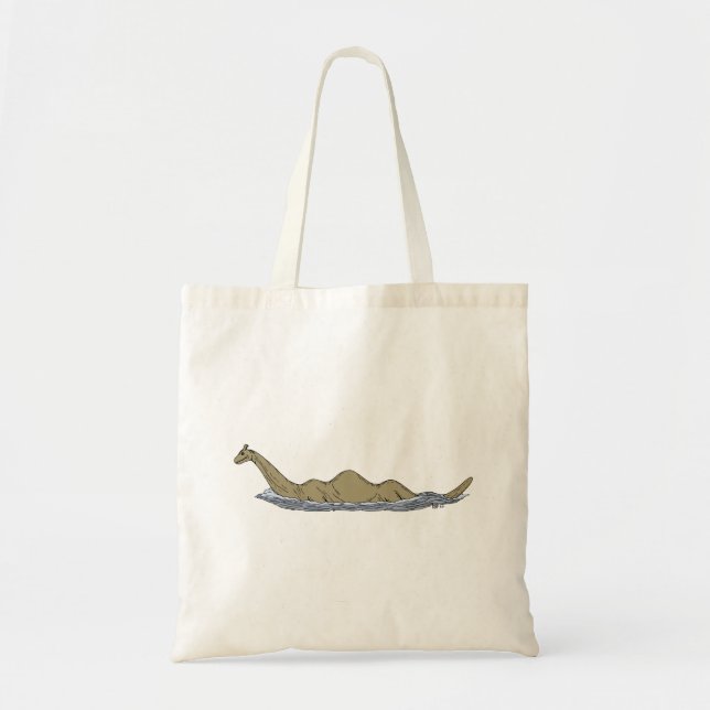 Bolsa Tote Nessie, o monstro do Ness Loch (Frente)