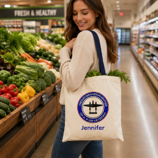 Bolsa Tote Neta Orgulhosa de uma Mulher Veterana do P-38